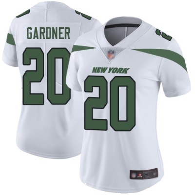 Nike New York Jets #20 Ahmad Sauce Gardner White Women's Stitched NFL Vapor Untouchable Limited Jersey